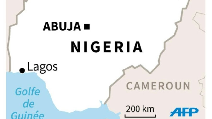Localisation de Damatru au Nigeria, où trois mineures kamikazes se sont fait exploser