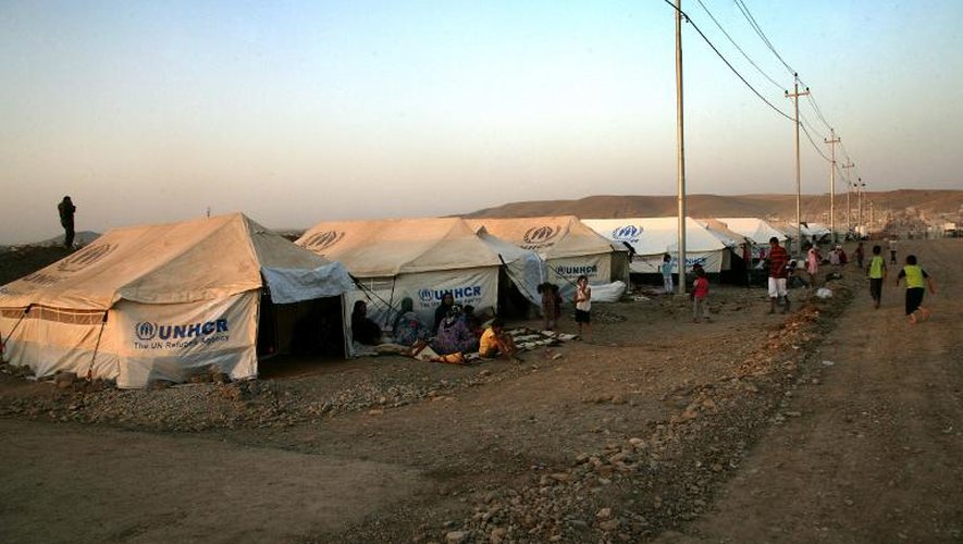 Des Kurdes de Syrie ont trouvé refuge dans le camp de Quru Gusik, à 20 km d'Erbil, capitale de Région autonome du Kurdistan, le 27 août 2013