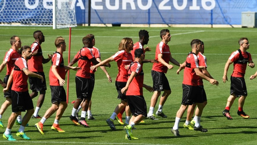 Les Suisses à l'entraînement, le 8 juin 2016 à Montpellier