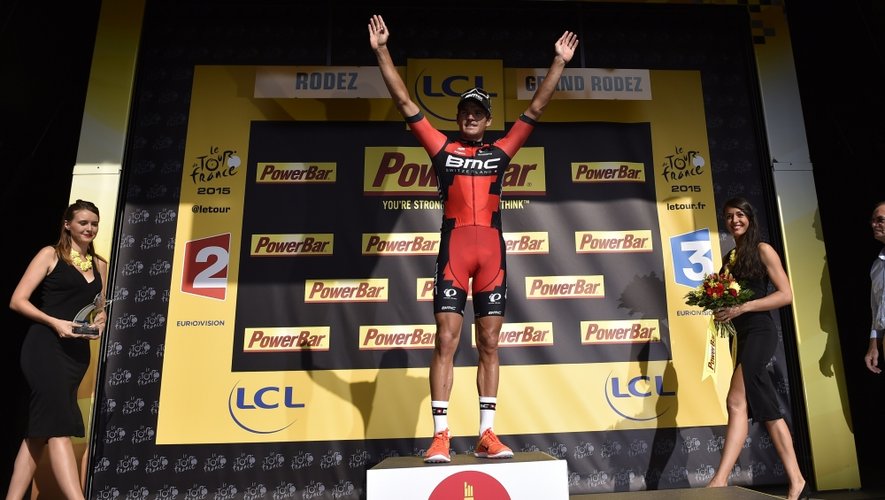 Le vainqueur de la 13e étape du Tour, le coureur belge de la BMC, Greg van Avermaet.