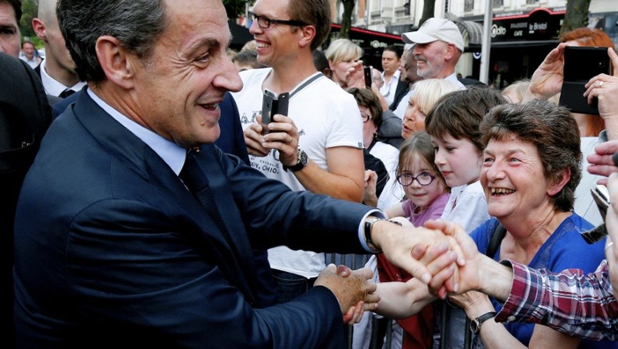 L'ex-président Nicolas Sarkozy, le 6 juin 2016 à Reims
