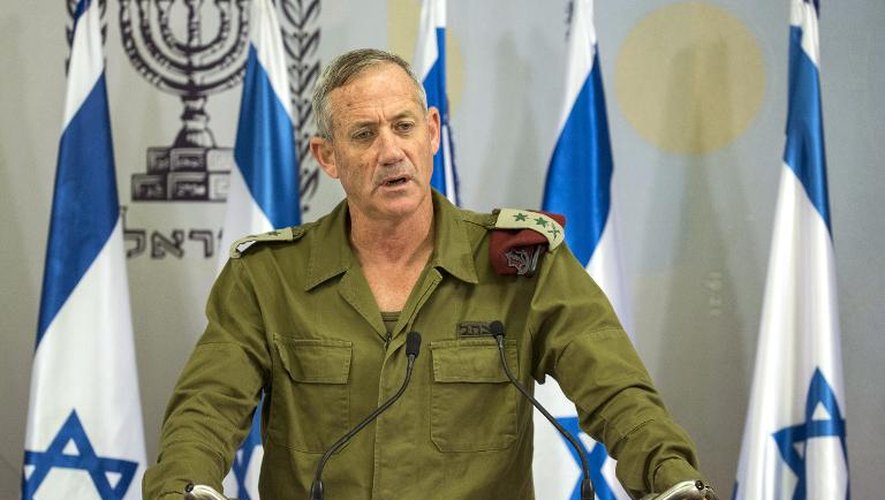 Le chef d'Etat major de l'armée israélienne, le général Benjamin Gantz à Tel Aviv, le 14 juin 2014