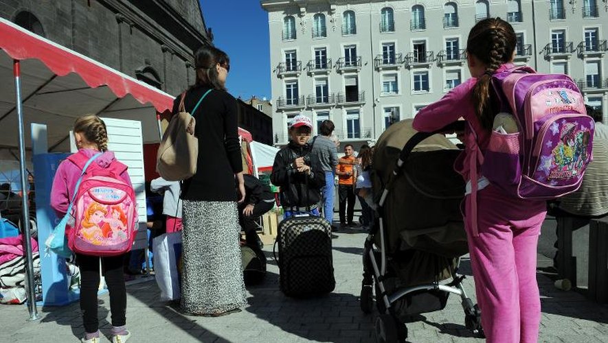 Des personnes sans abri en quête d'un hébergement d'urgence, le 3 septembre à Clermont-Ferrand