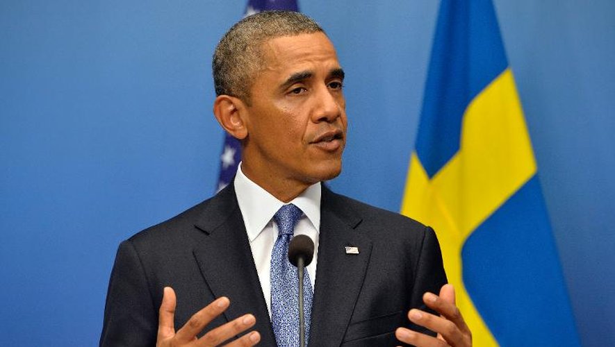 Barack Obama le 4 septembre 2013 à Stockholm