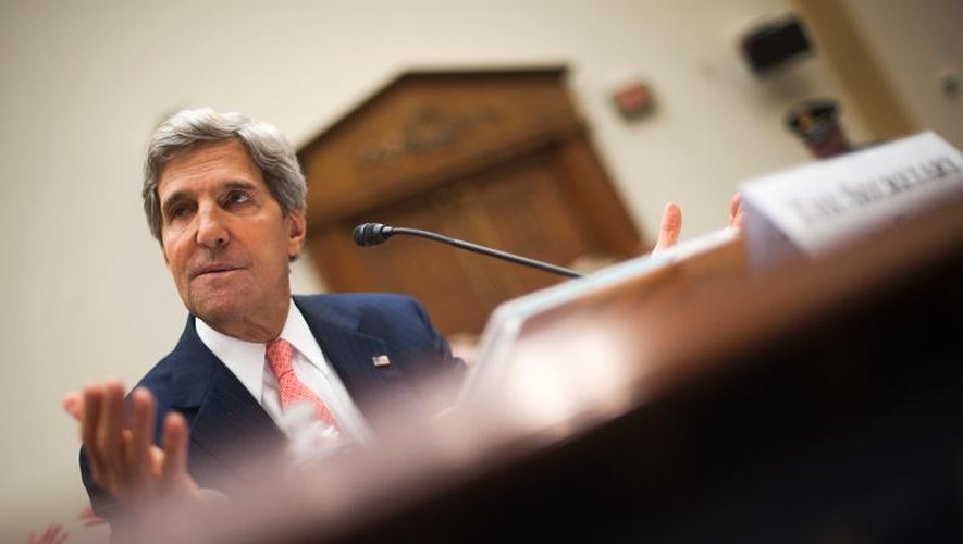 John Kerry le 4 septembre 2013 devant la commission des Affaires étrangères au Sénat à Washington