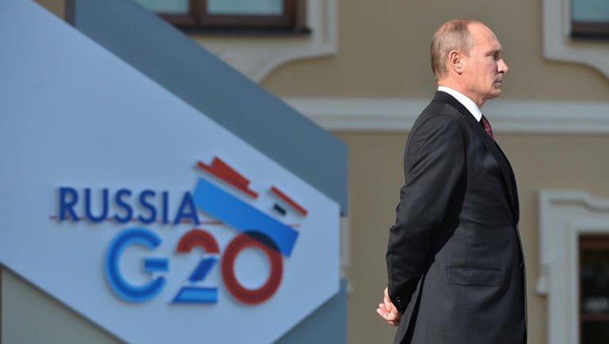 Le président Vladimir Poutine attend ses hôtes du G20 le 5 septembre 2013 à Saint-Pétersbourg