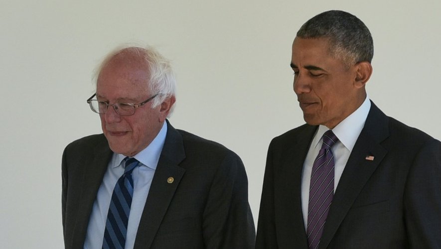 Bernie Sanders reçu par Barack Obama le 9 juin 2016 à la Maison Blanche à Washington