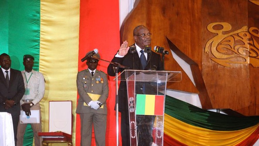 Ibrahim Boubacar Keïta lors de sa cérémonie d'investiture à Bamako, le 4 septembre 2013