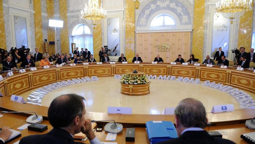 Première rencontre au sommet du G20, le 5 septembre 2013 à Saint-Pétersbourg