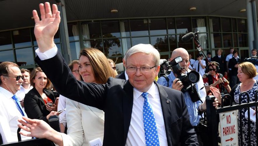 Le Premier ministre australien sortant Kevin Rudd, le 6 septembre 2013 à Gosford