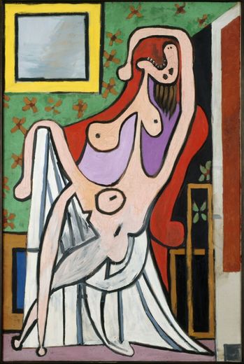 Grand nu au fauteuil rouge, 1929, peinture, huile sur toile, 195x129 cm. Musée Pablo Picasso, Paris (1979).