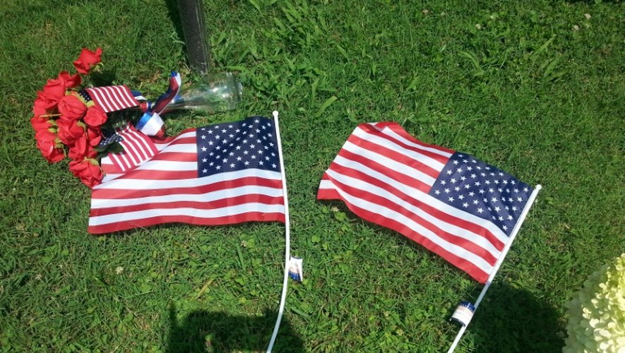 Mémorial aux victimes de la fusillade de Chattanooga, le 17 juillet 2015