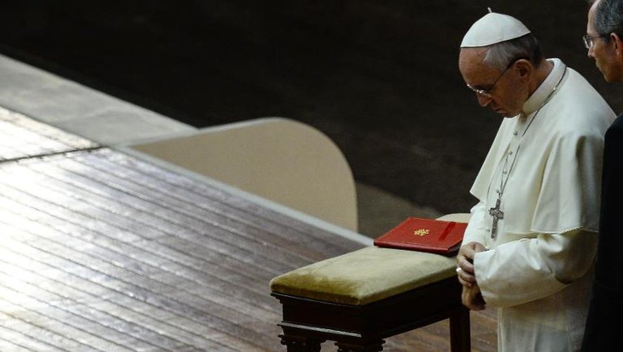 Le pape François lors de la grande prière pour la paix en Syrie, le 7 septembre 2013 à Rome