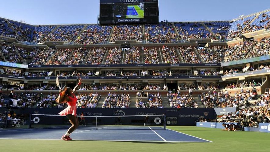 Serena Williams, lors de sa demi-finale de l'US Open, le 6 septembre 2013 à New York