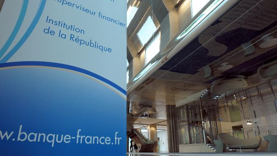 L'entrée du siège de la Banque de France à Paris, le 24 mai 2013