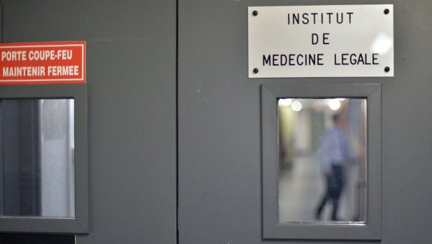 L'entrée de l'institut de médecine légale de Strasbourg, ou ont été retrouvés les restes de déportés gazés sur ordre du médecin nazi August Hirt, le 20 juillet 2015