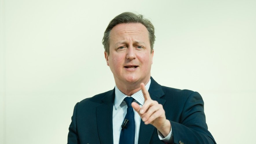 Le Premier ministre britannique David Cameron, le 9 mai 2016 à Londres