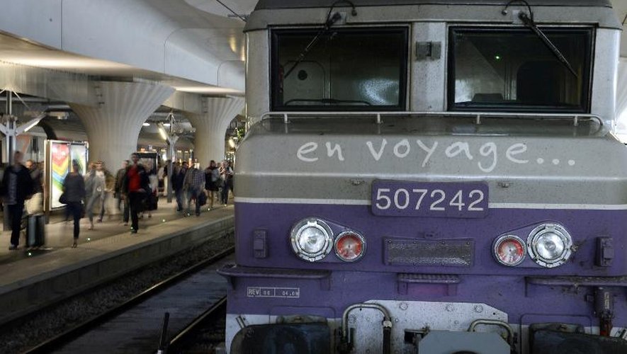 Un train en gare d'Austerlitz à Paris, le 19 juin 2014