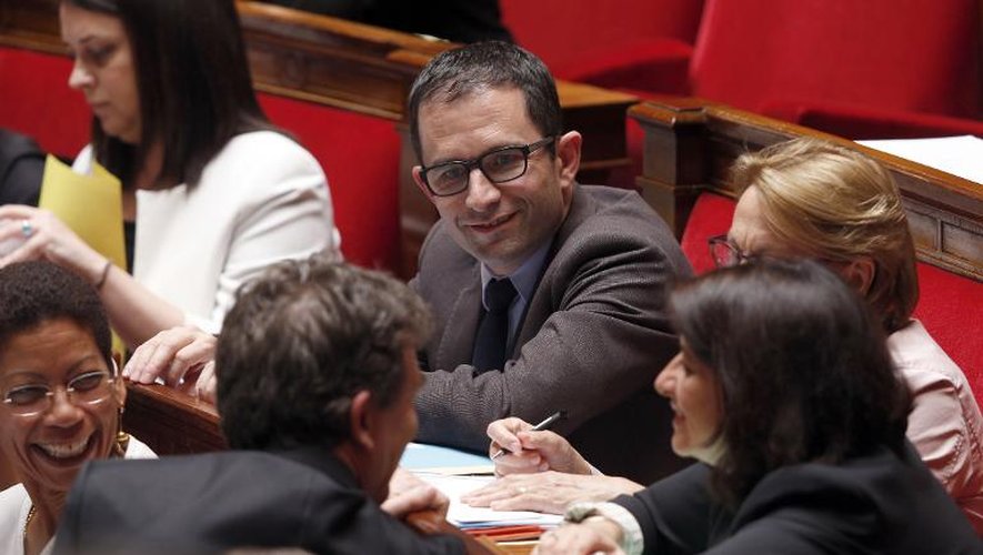Le ministre délégué à la Consommation Benoît Hamon le 19 juin 2013 à l'Assemblée nationale à Paris