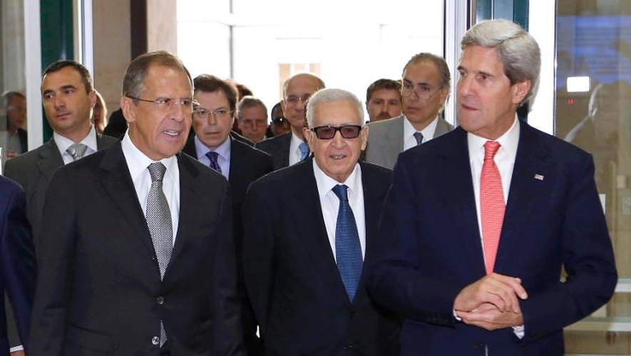 Sergueï Lavrov et John Kerry le 13 septembre 2013 à Genève