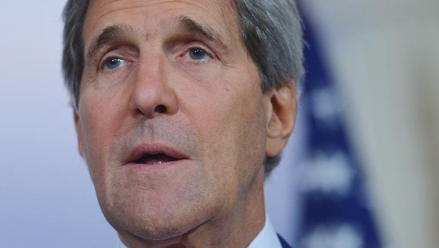 Le secrétaire d'Etat américain John Kerry le 16 juin 2014 au département d'Etat à Washington
