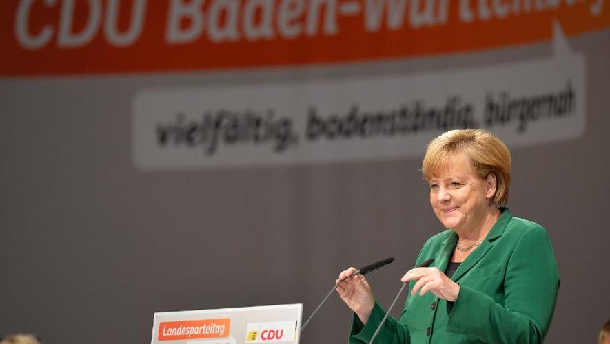 Angela Merkel le 14 septembre 2013 à Heilbronn
