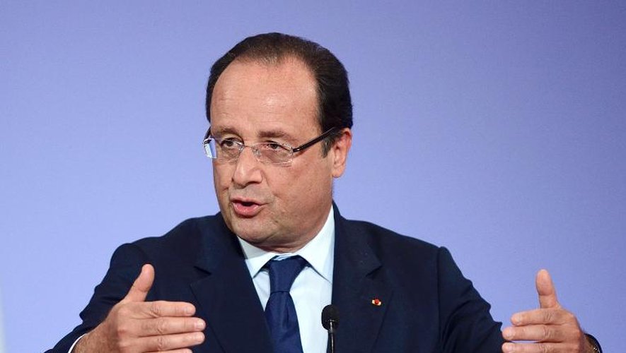 Le président François Hollande le 12 septembre 2013 à Paris