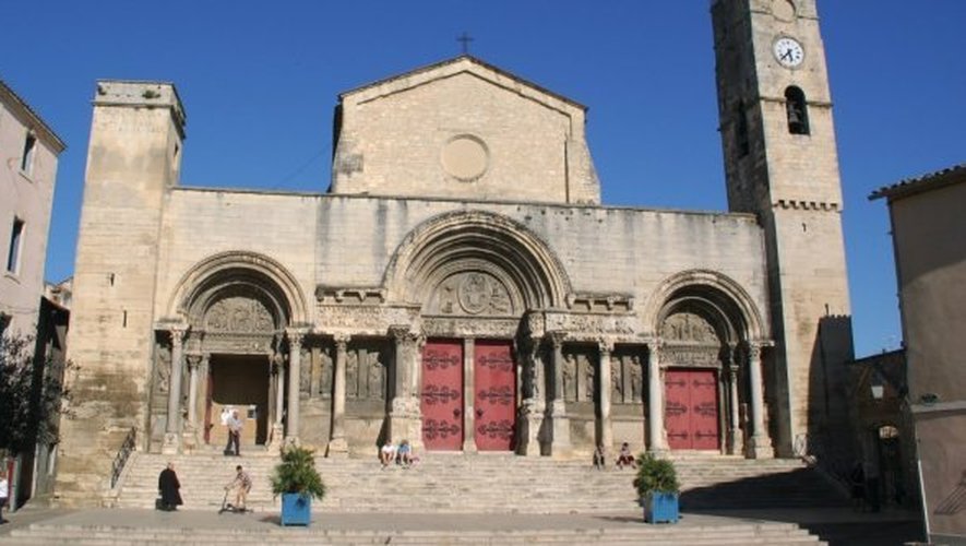 L’abbatiale de Saint-Gilles.
