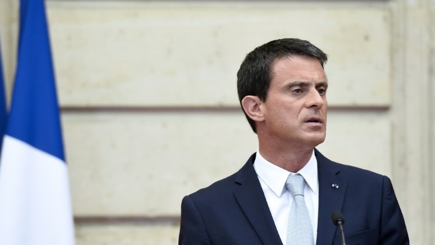 Le Premier ministre Manuel Valls à l'Elysée, le 22 juillet 2015
