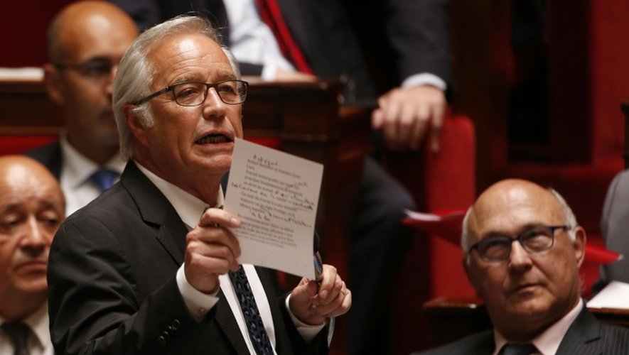 Le ministre du Travail François Rebsamen, le 17 juin 2015 à l'Assemblée à Paris