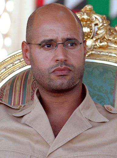 Seif al-Islam, au cours d'une cérémonie à Ghiryan, au sud de Tripoli, le 18 août 2007