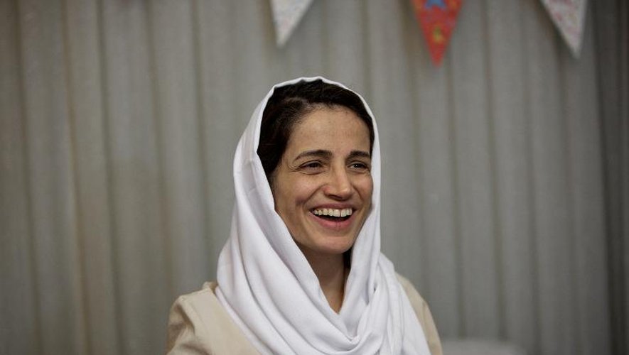 L'avocate iranienne Nasrin Sotoudeh après sa libération le 18 septembre 2013 à Téhéran