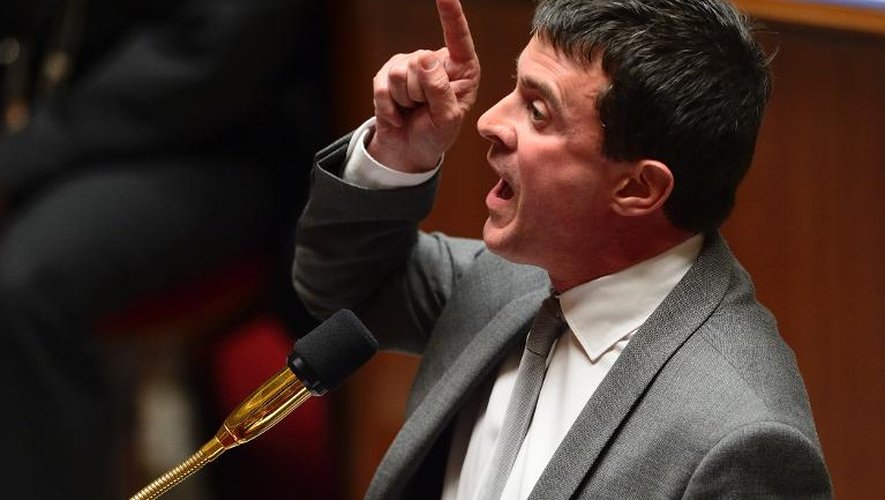 Le ministre de l'Intérieur Manuel Valls, le 17 septembre 2013 à l'Assemblée nationale