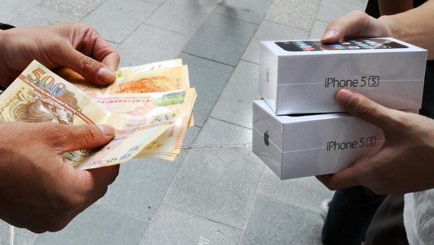 Un iPhone 5 vendu le 20 septembre 2013 à Hong Kong le