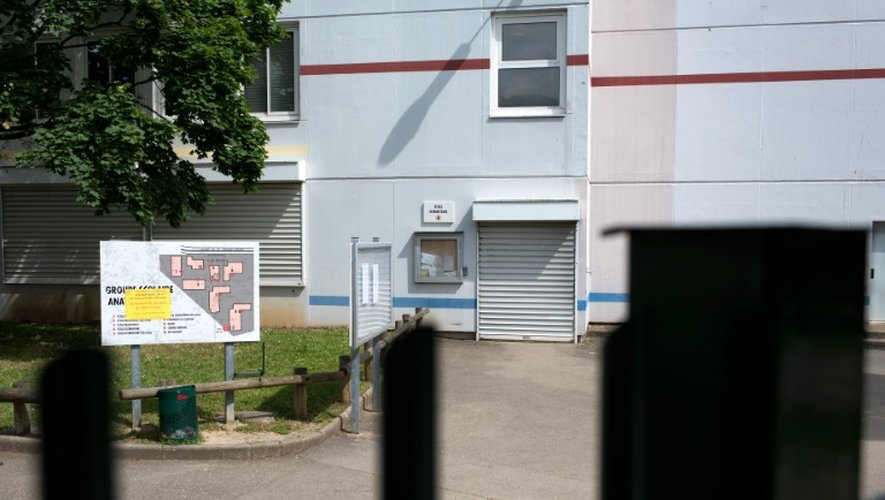 L'entrée du groupe scolaire Anatole France, fermé après l'incident, mercredi après-midi