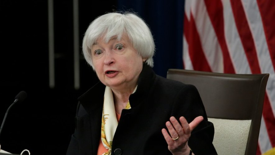 La présidente de la banque centrale américaine (Fed) Janet Yellen le 15 juin 2016 à Washington