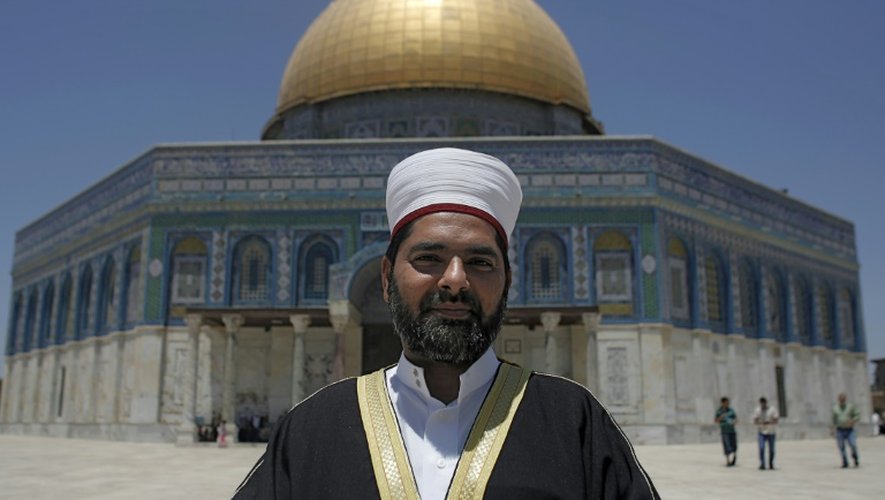 Le recteur de la mosquée d'Al-Aqsa, Omar al-Kiswani, le 24 juillet 2015 à Jérusalem