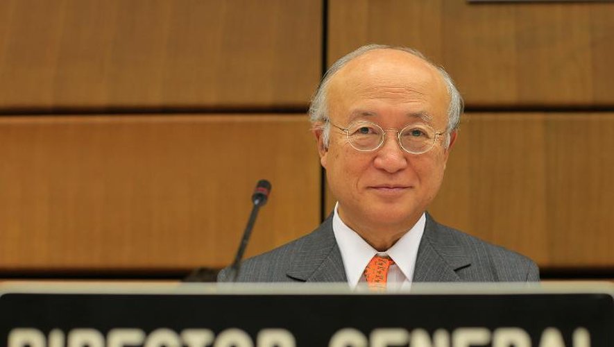 Le directeur général de l'AIEA Yukiya Amano au siège de l'agence, à Vienne, le 23 septembre 2013