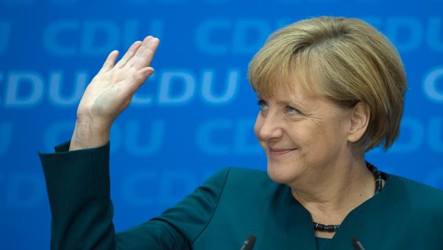 La chancelière allemande Angela Merkel, le 23 septembre 2013 à Berlin