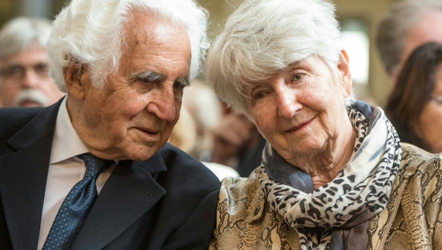 Des rescapés de l'Holocauste William E Glied et Hedy Bohm au procès de Reinhold Hanning à Detmold le 17 juin 2016