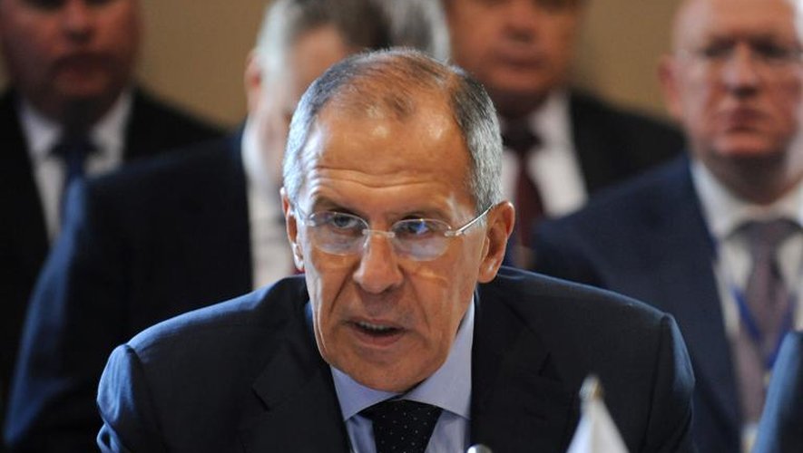 Le minsitre des Affaires étrangères russe Sergei Lavrov, le 23 septembre 2013 à Sochi en Russie