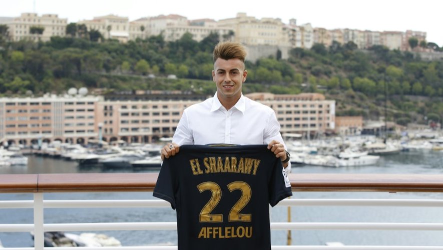 L'attaquant italien Stephan El Shaarawy, lors de la présentation des recrues de Monaco, le 24 juillet 2015