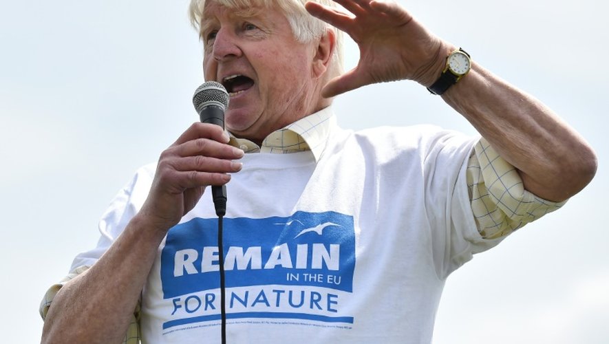 Boris Johnson en campagne le 19 juin 2016 à Hyde Park à Londres