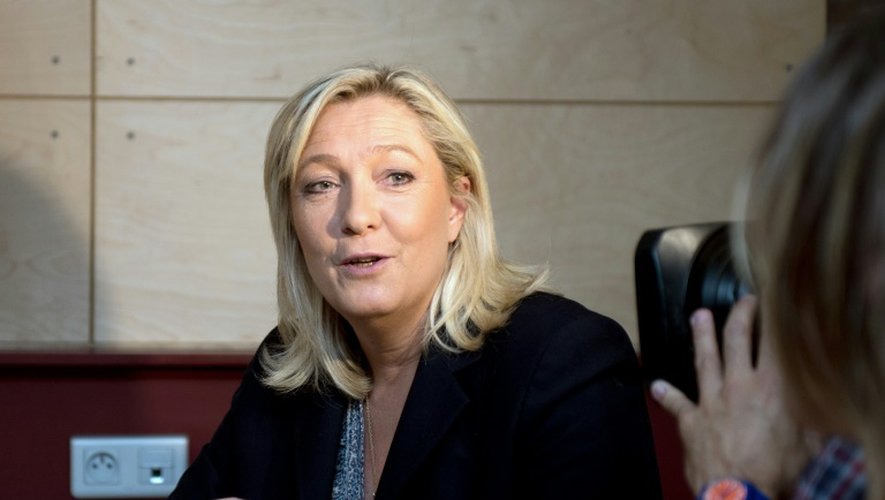 La présidente du Front national Marine Le Pen, le 30 juin 2015 à Arras