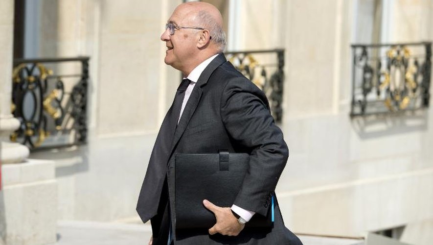 Le ministre des Finances Michel Sapin à l'Elysée le 18 juin 2014
