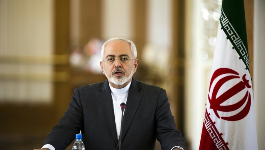 Le ministre iranien des Affaires étrangères ohammad Javad Zarif lors d'une conférence  le 29 juillet 2015 à Téhéran