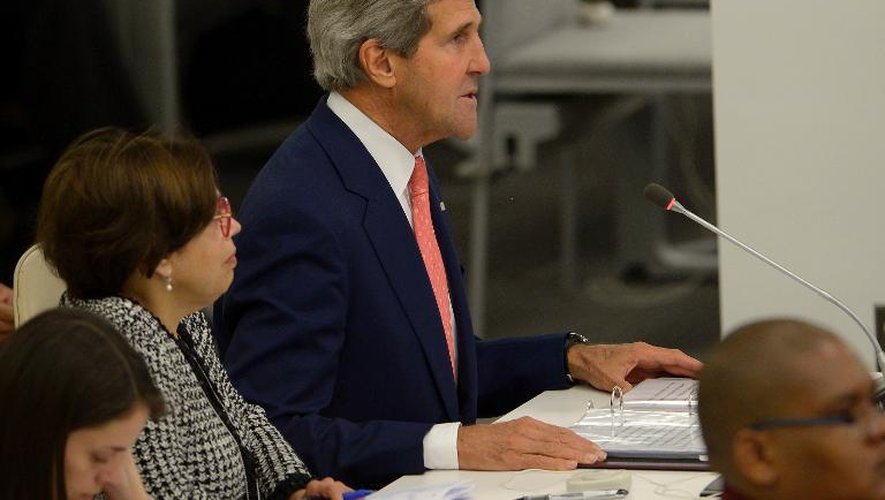 Le sécrétaire d'Etat américian John Kerry au siège des Nations Unies, à New York, le 23 septembre 2013