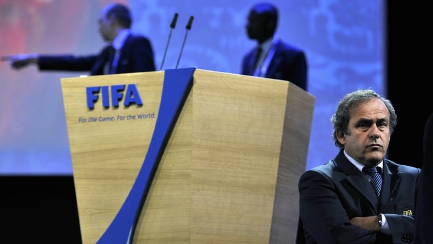 Le président de l'UEFA Michel Platini lors du 61e Congrès de la Fifa, à Zurich le 1er juin 2011
