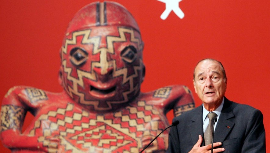 Jacques Chirac donne inaugure le musée du Quai Branly à Paris le 20 juin 2006