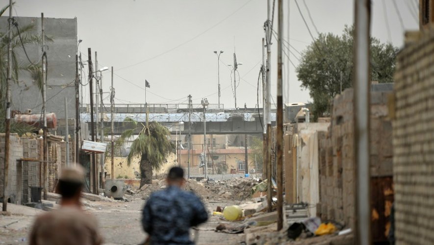 Les forces gouvernementales irakiennes à Fallouja, le 18 juin 2016